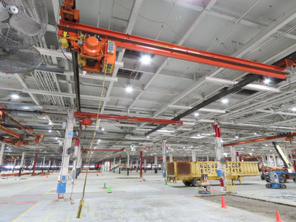 Cleveland Tramrail P&H 5 Ton Single Girder Underhung Bridge Crane 28' Span