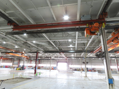 Cleveland Tramrail P&H 5 Ton Single Girder Underhung Bridge Crane 28' Span