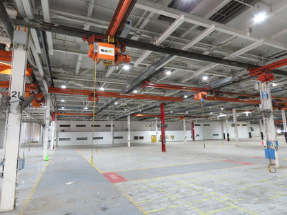 Cleveland Tramrail P&H 5 Ton Single Girder Underhung Bridge Crane 28' Span