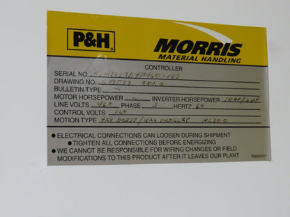 Cleveland Tramrail P&H 5 Ton Single Girder Underhung Bridge Crane 28' Span