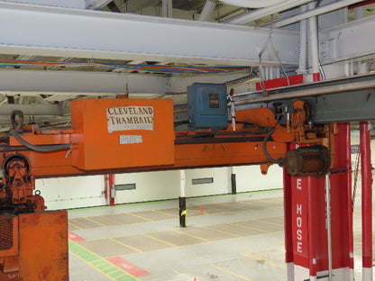 Cleveland Tramrail P&H 1 Ton Single Girder Underhung Bridge Crane 21' 8" Span