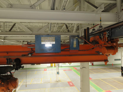 Cleveland Tramrail P&H 2 Ton Single Girder Underhung Bridge Crane 45' 10" Span