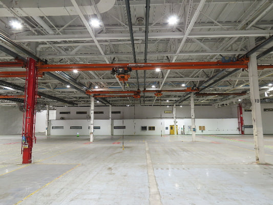 Cleveland Tramrail P&H 2 Ton Single Girder Underhung Bridge Crane 45' 10" Span