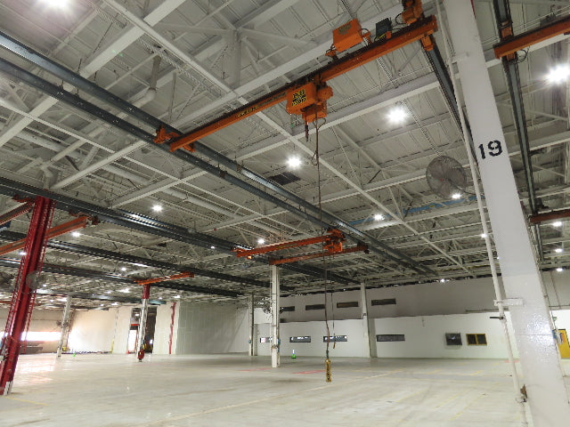 Cleveland Tramrail P&H 1/2 Ton Single Girder Underhung Bridge Crane 21' 8" Span