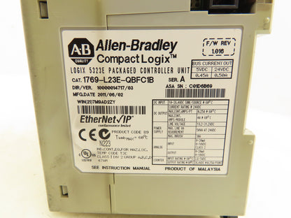 Allen Bradley 1769-L32E-QBFC1B CompactLogix L23E CPU Controller Module