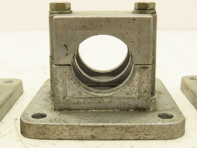 Rose Krieger RFB1500 Flange Clamp 1.5" Round Tube Aluminum 4x4" Base Lot of 4