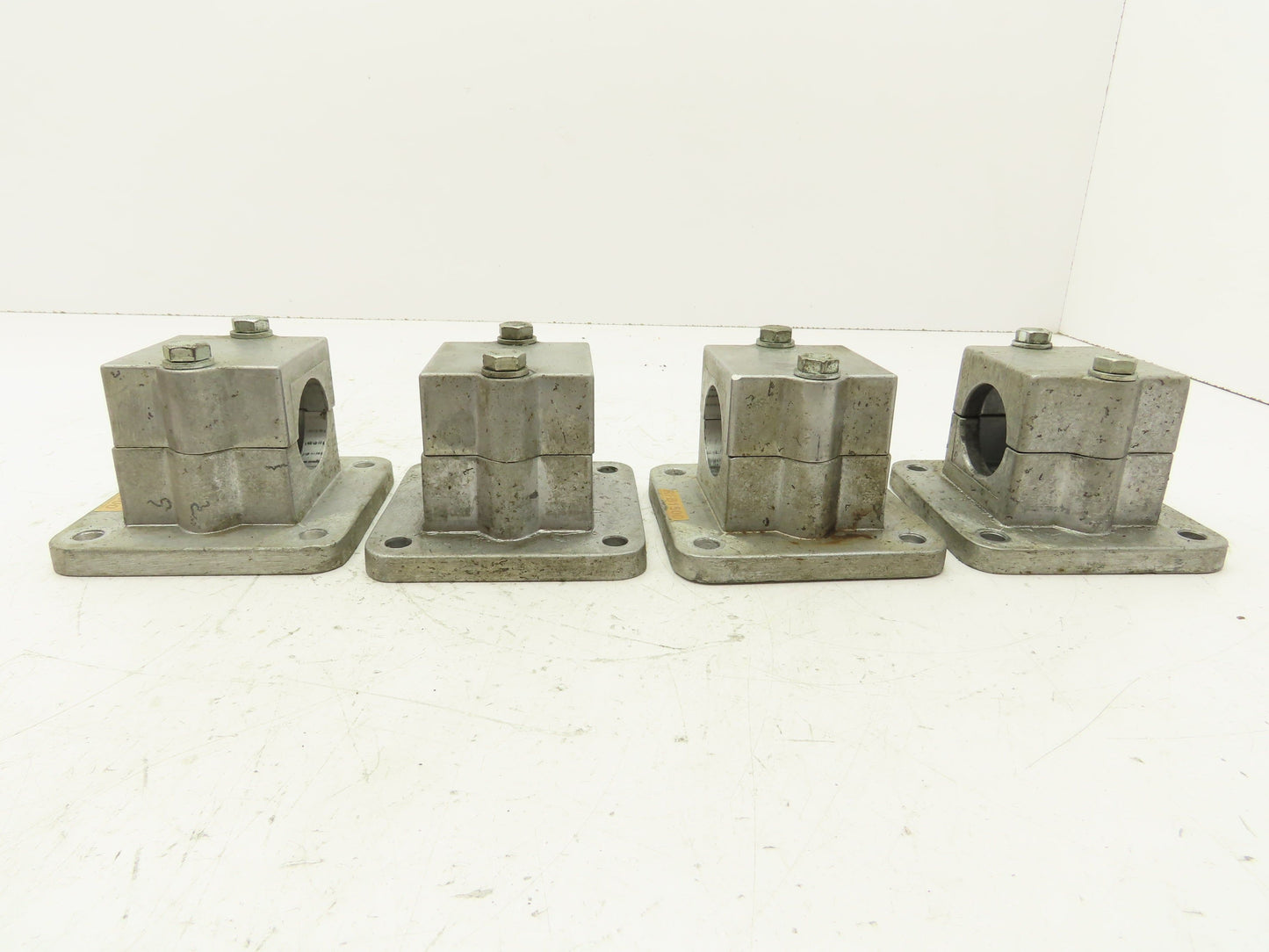 Rose Krieger RFB1500 Flange Clamp 1.5" Round Tube Aluminum 4x4" Base Lot of 4