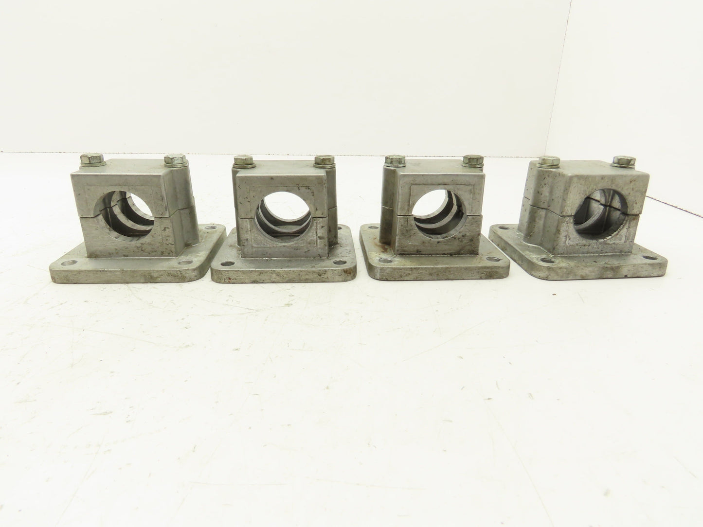 Rose Krieger RFB1500 Flange Clamp 1.5" Round Tube Aluminum 4x4" Base Lot of 4