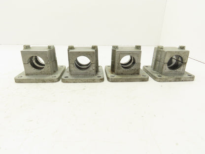 Rose Krieger RFB1500 Flange Clamp 1.5" Round Tube Aluminum 4x4" Base Lot of 4