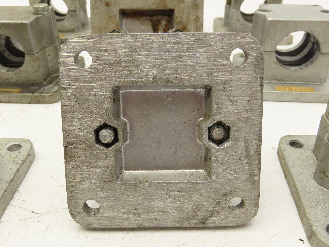 Rose Krieger RFB1500 Flange Clamp 1.5" Round Tube Aluminum 4x4" Base Lot of 12