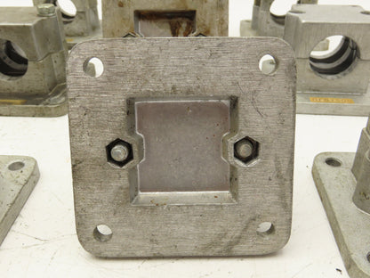 Rose Krieger RFB1500 Flange Clamp 1.5" Round Tube Aluminum 4x4" Base Lot of 12