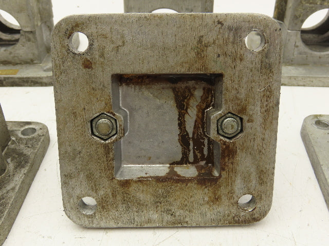 Rose Krieger RFB1500 Flange Clamp 1.5" Round Tube Aluminum 4x4" Base Lot of 12