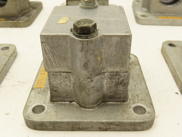 Rose Krieger RFB1500 Flange Clamp 1.5" Round Tube Aluminum 4x4" Base Lot of 12