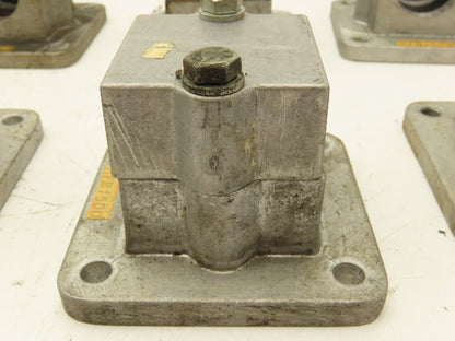 Rose Krieger RFB1500 Flange Clamp 1.5" Round Tube Aluminum 4x4" Base Lot of 12