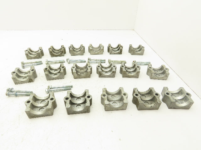 Rose Krieger Flange Clamp 1.5" Round Tube Aluminum Top Plate Only Lot of 17