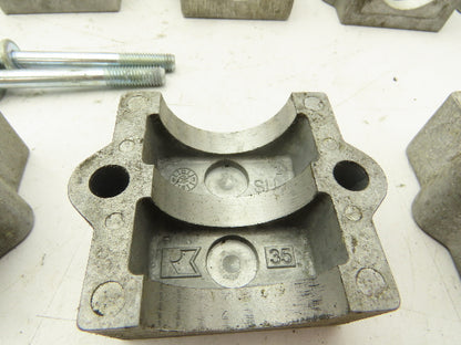 Rose Krieger Flange Clamp 1.5" Round Tube Aluminum Top Plate Only Lot of 17