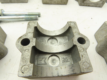 Rose Krieger Flange Clamp 1.5" Round Tube Aluminum Top Plate Only Lot of 17