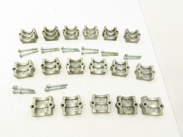 Rose Krieger Flange Clamp 1.5" Round Tube Aluminum Top Plate Only Lot of 17