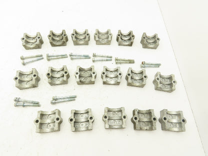 Rose Krieger Flange Clamp 1.5" Round Tube Aluminum Top Plate Only Lot of 17