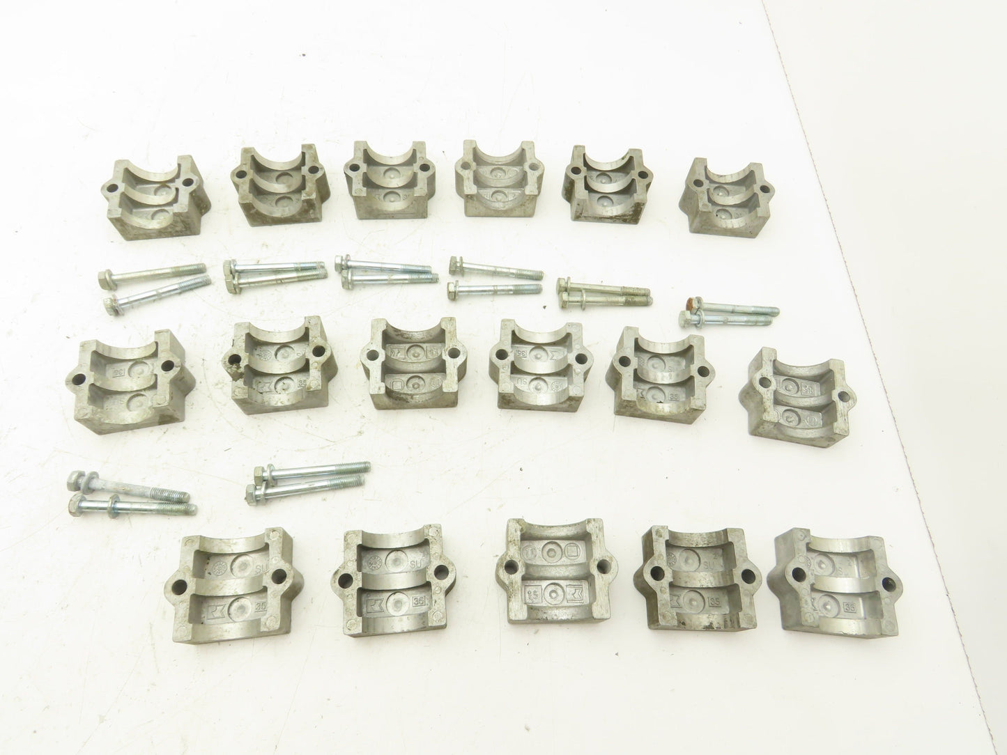 Rose Krieger Flange Clamp 1.5" Round Tube Aluminum Top Plate Only Lot of 17