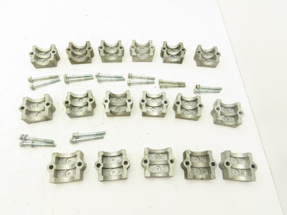 Rose Krieger Flange Clamp 1.5" Round Tube Aluminum Top Plate Only Lot of 17