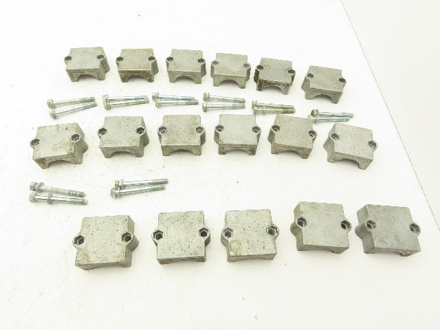 Rose Krieger Flange Clamp 1.5" Round Tube Aluminum Top Plate Only Lot of 17