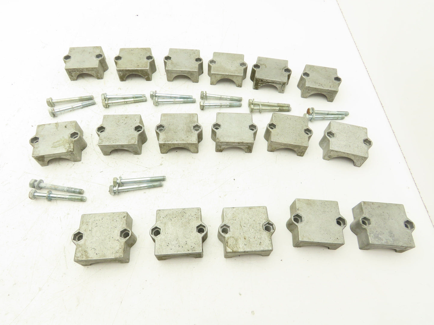 Rose Krieger Flange Clamp 1.5" Round Tube Aluminum Top Plate Only Lot of 17