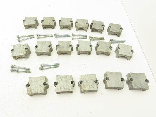 Rose Krieger Flange Clamp 1.5" Round Tube Aluminum Top Plate Only Lot of 17