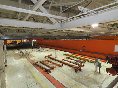 Cleveland Tramrail P&H 3 Ton Single Girder Underhung Bridge Crane 45' 10" Span