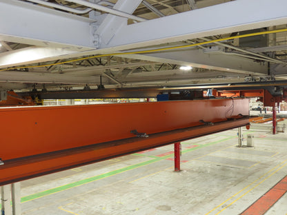 Cleveland Tramrail P&H 3 Ton Single Girder Underhung Bridge Crane 45' 10" Span