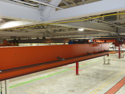Cleveland Tramrail P&H 3 Ton Single Girder Underhung Bridge Crane 45' 10" Span