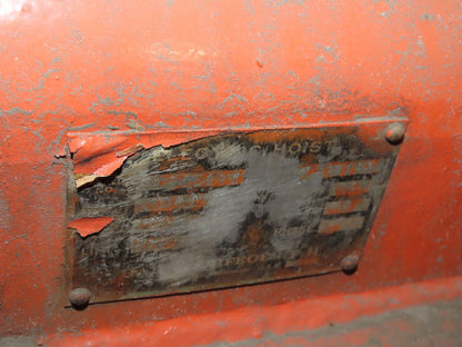 Cleveland Tramrail P&H 3 Ton Single Girder Underhung Bridge Crane 45' 10" Span
