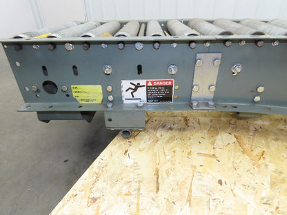 Hytrol 18" x 68" V-Belt Live Roller  45° Curve Conveyor 15" BF 18" Section