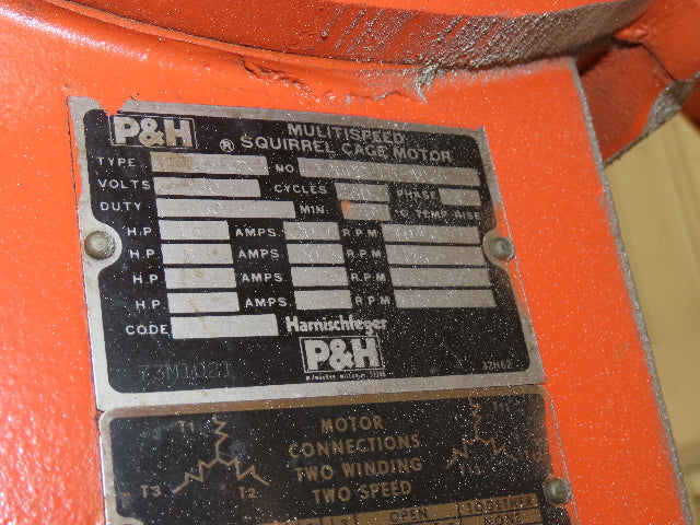 Cleveland Tramrail P&H 10 Ton Double Girder Bridge Crane 45' 10" Span w/Remote