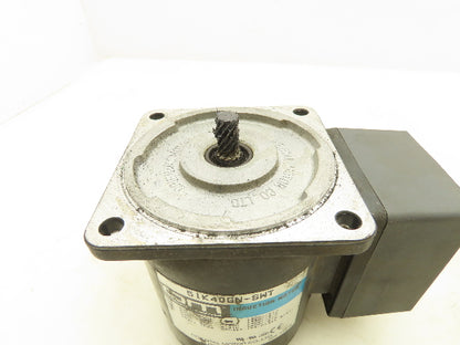 Oriental 5IK40GN-SWT Induction Motor Gear Head 40W 1600RPM 230V 3PH Pinion Shaft