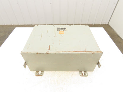Westinghouse 6E 982 15kva 3 Phase Electric Power Transformer HV 480V LV 208/120V