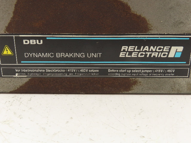 Reliance Electric 837.02.01B DBU-50 Dynamic Braking Unit 415/480V
