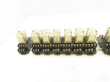 Omron MY4N Socket Relay TP514X2 5A 110V w/Base Lot of 17