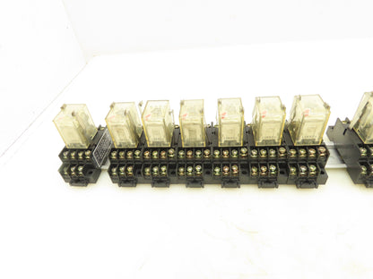 Omron MY4N Socket Relay TP514X2 5A 110V w/Base Lot of 17