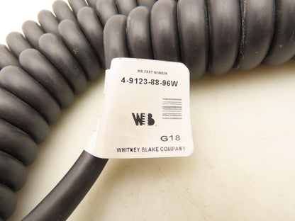 Whitney Blake 4-9123-88-96W Retractile Cord Cable SEOW 3 Wire 18Awg Coiled 8'