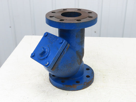 Titan FCI YS59 Cast Iron Wye Strainer 4" Y Class 250 SWP