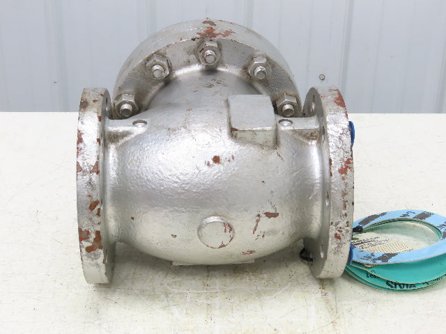 Velan F12-0114C-02TY Cast Iron Flanged Check Valve 4" Class 150 Flange
