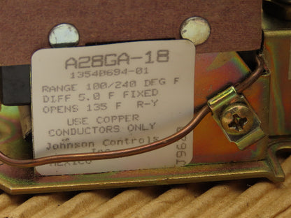 Trane SWT0380 Temperature Control Switch 100-240°F