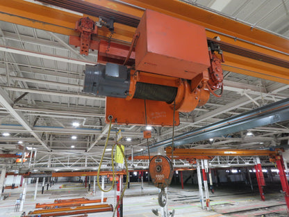 Cleveland Tramrail P&H 2 Ton Single Girder Underhung Bridge Crane 45' 10" Span