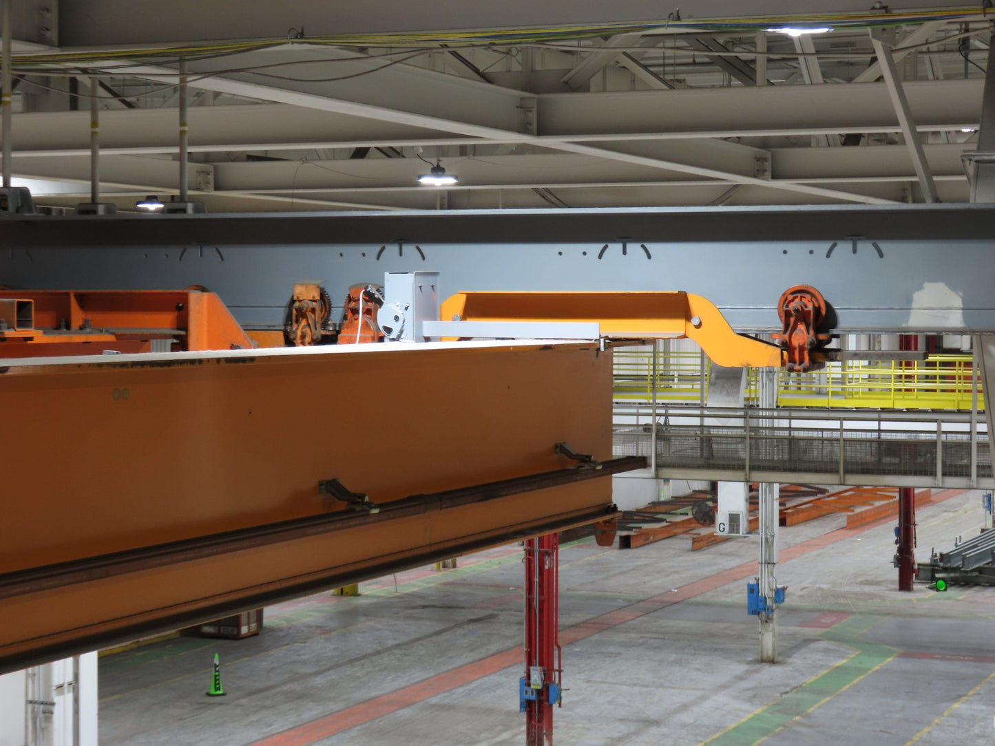 Cleveland Tramrail P&H 2 Ton Single Girder Underhung Bridge Crane 45' 10" Span