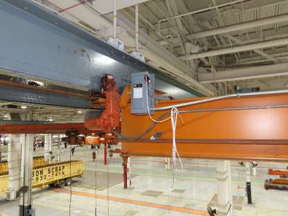 Cleveland Tramrail P&H 2 Ton Single Girder Underhung Bridge Crane 45' 10" Span