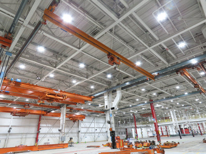 Cleveland Tramrail P&H 2 Ton Single Girder Underhung Bridge Crane 45' 10" Span