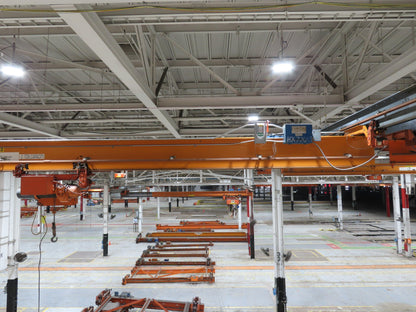 Cleveland Tramrail P&H 2 Ton Single Girder Underhung Bridge Crane 45' 10" Span