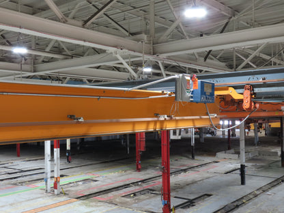 Cleveland Tramrail P&H 2 Ton Single Girder Underhung Bridge Crane 45' 10" Span