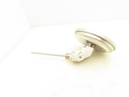 WIKA Temp Gauge 0-120 F 2 Degree Subd 5" Dial 1/2" NPT 6" Probe Stainless